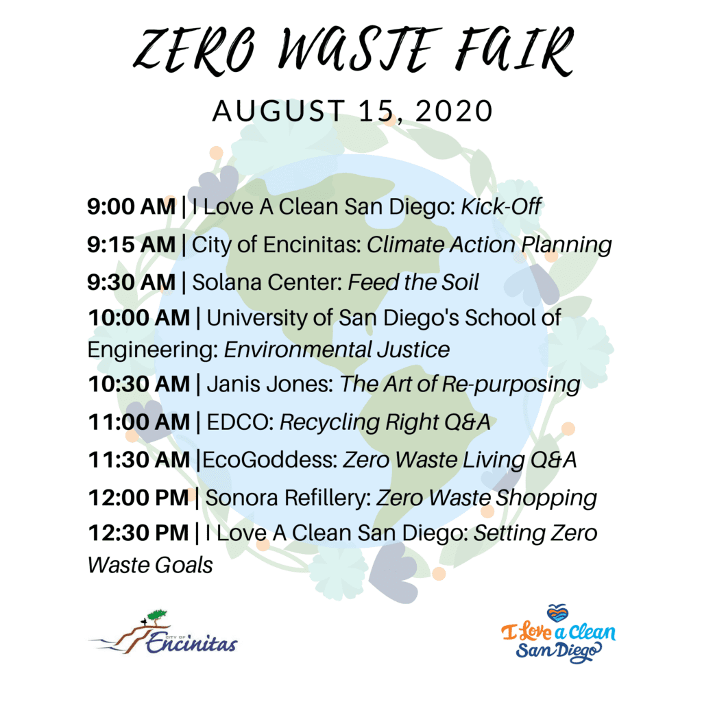 Zero Waste Fair 2020 Schedule