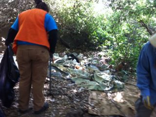 In 2013, Jon and his team cleaned up 5,000 pounds of trash from Alpine Creek