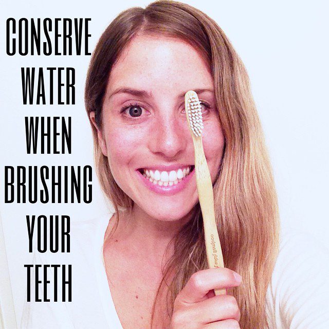 Save 5 gallons of water every time you brush!