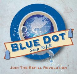 Blue Dot Logo Grey Bckrnd