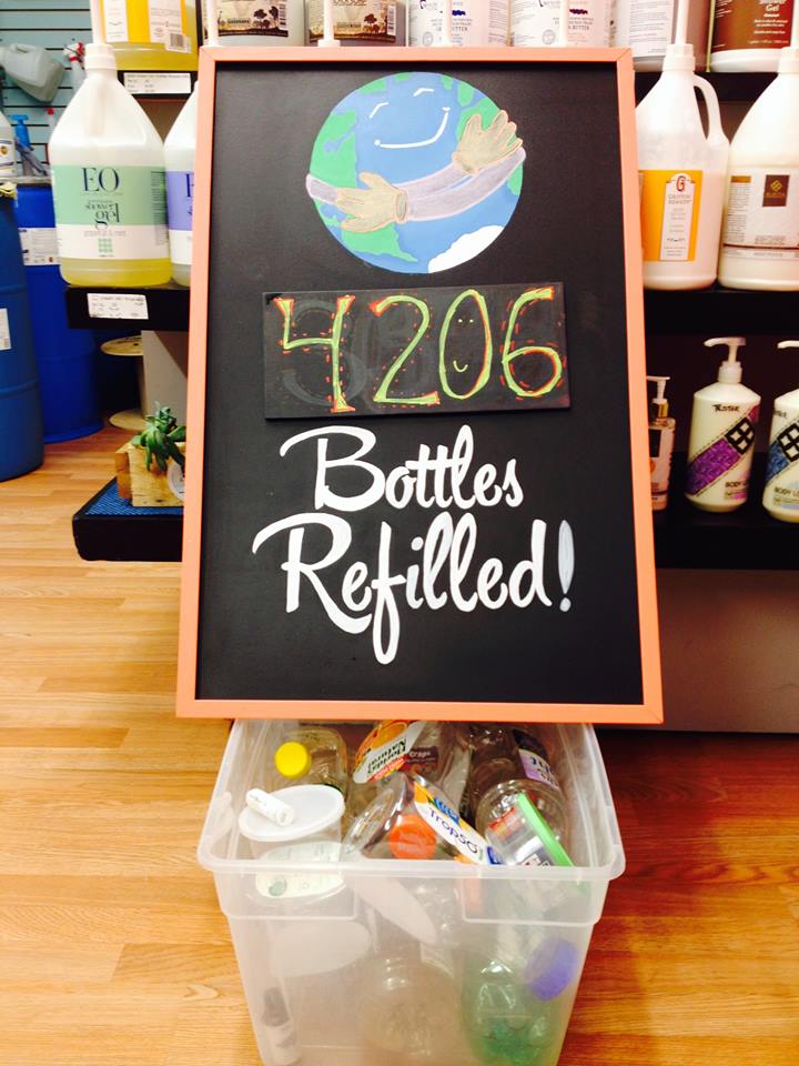 Over 4,000 bottles & containers saved from our landfills, waterways & oceans! 