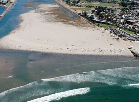 SD River meets the Pacific Ocean